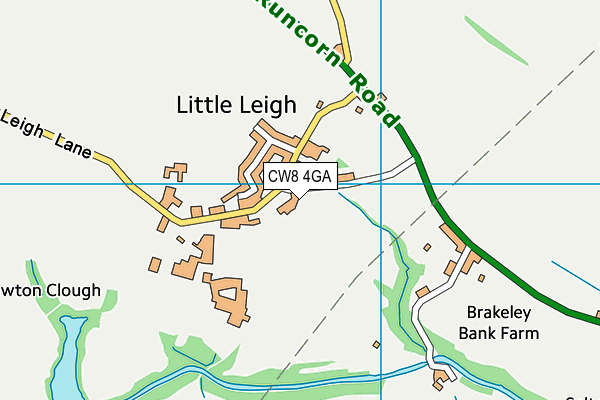 CW8 4GA map - OS VectorMap District (Ordnance Survey) CW8 4GA map - OS VectorMap District (Ordnance Survey)