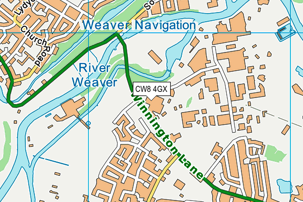CW8 4GX map - OS VectorMap District (Ordnance Survey) CW8 4GX map - OS VectorMap District (Ordnance Survey)