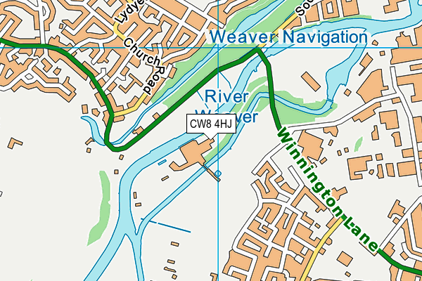 CW8 4HJ map - OS VectorMap District (Ordnance Survey) CW8 4HJ map - OS VectorMap District (Ordnance Survey)
