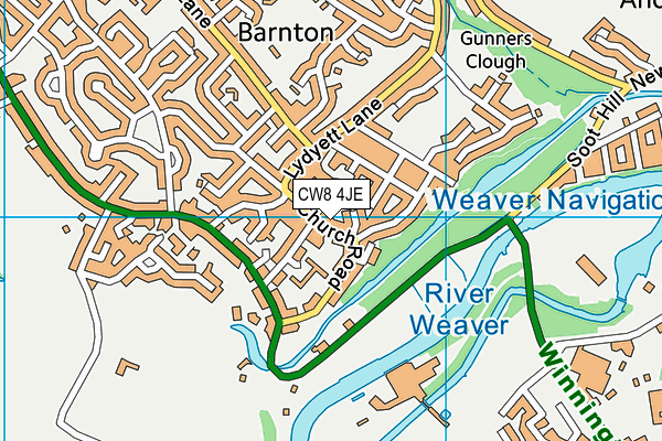 CW8 4JE map - OS VectorMap District (Ordnance Survey) CW8 4JE map - OS VectorMap District (Ordnance Survey)