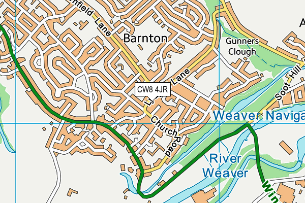 CW8 4JR map - OS VectorMap District (Ordnance Survey) CW8 4JR map - OS VectorMap District (Ordnance Survey)