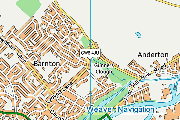 CW8 4JU map - OS VectorMap District (Ordnance Survey) CW8 4JU map - OS VectorMap District (Ordnance Survey)