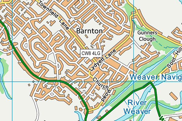 CW8 4LG map - OS VectorMap District (Ordnance Survey) CW8 4LG map - OS VectorMap District (Ordnance Survey)