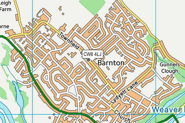 CW8 4LJ map - OS VectorMap District (Ordnance Survey) CW8 4LJ map - OS VectorMap District (Ordnance Survey)