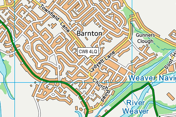 CW8 4LQ map - OS VectorMap District (Ordnance Survey) CW8 4LQ map - OS VectorMap District (Ordnance Survey)