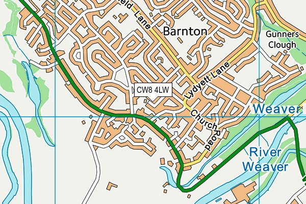 CW8 4LW map - OS VectorMap District (Ordnance Survey) CW8 4LW map - OS VectorMap District (Ordnance Survey)