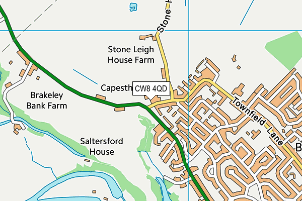 CW8 4QD map - OS VectorMap District (Ordnance Survey) CW8 4QD map - OS VectorMap District (Ordnance Survey)