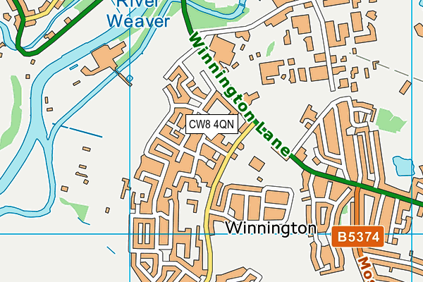 CW8 4QN map - OS VectorMap District (Ordnance Survey) CW8 4QN map - OS VectorMap District (Ordnance Survey)