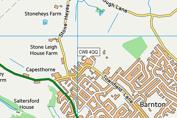 CW8 4QQ map - OS VectorMap District (Ordnance Survey) CW8 4QQ map - OS VectorMap District (Ordnance Survey)