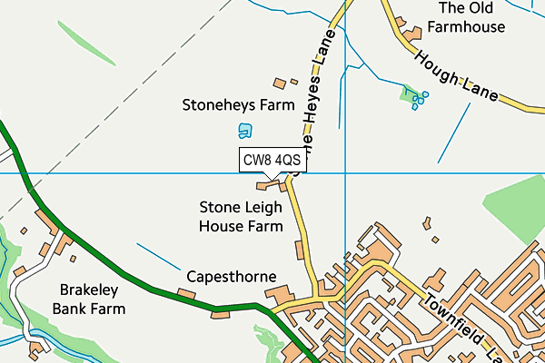 CW8 4QS map - OS VectorMap District (Ordnance Survey) CW8 4QS map - OS VectorMap District (Ordnance Survey)