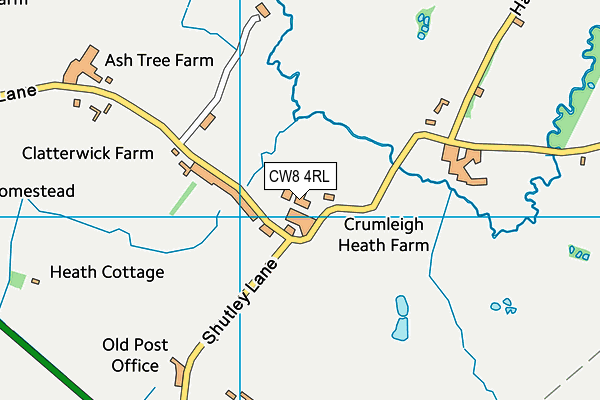 CW8 4RL map - OS VectorMap District (Ordnance Survey) CW8 4RL map - OS VectorMap District (Ordnance Survey)