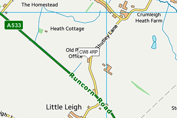 CW8 4RP map - OS VectorMap District (Ordnance Survey) CW8 4RP map - OS VectorMap District (Ordnance Survey)
