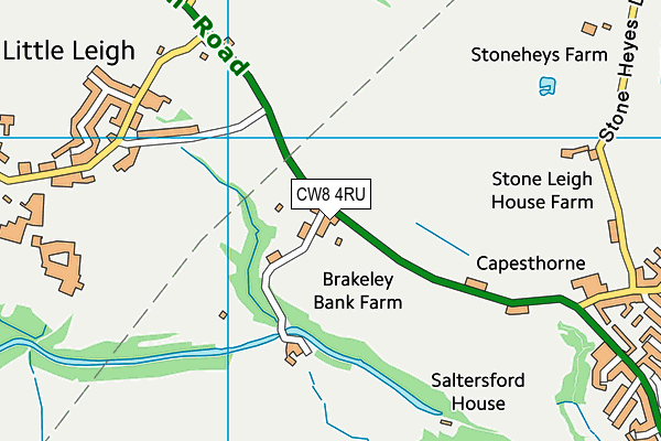 CW8 4RU map - OS VectorMap District (Ordnance Survey) CW8 4RU map - OS VectorMap District (Ordnance Survey)