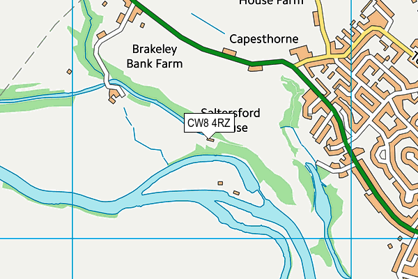 CW8 4RZ map - OS VectorMap District (Ordnance Survey) CW8 4RZ map - OS VectorMap District (Ordnance Survey)