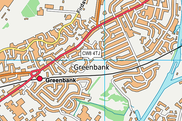CW8 4TJ map - OS VectorMap District (Ordnance Survey) CW8 4TJ map - OS VectorMap District (Ordnance Survey)