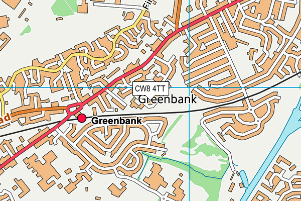 CW8 4TT map - OS VectorMap District (Ordnance Survey) CW8 4TT map - OS VectorMap District (Ordnance Survey)