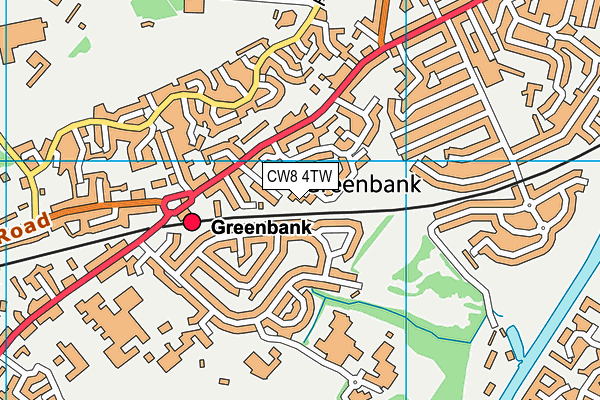 CW8 4TW map - OS VectorMap District (Ordnance Survey) CW8 4TW map - OS VectorMap District (Ordnance Survey)
