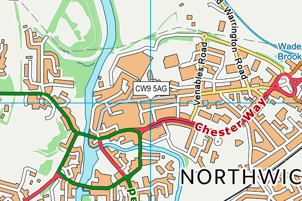 CW9 5AG map - OS VectorMap District (Ordnance Survey) CW9 5AG map - OS VectorMap District (Ordnance Survey)