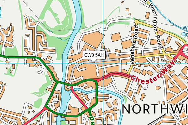 CW9 5AH map - OS VectorMap District (Ordnance Survey) CW9 5AH map - OS VectorMap District (Ordnance Survey)