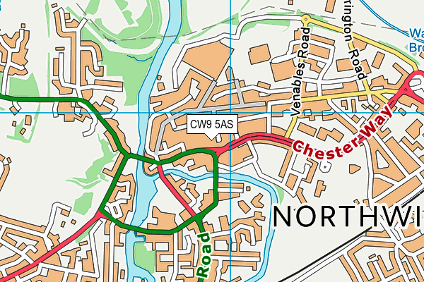 CW9 5AS map - OS VectorMap District (Ordnance Survey) CW9 5AS map - OS VectorMap District (Ordnance Survey)