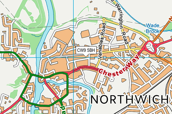 CW9 5BH map - OS VectorMap District (Ordnance Survey) CW9 5BH map - OS VectorMap District (Ordnance Survey)