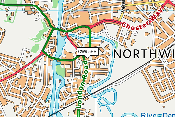 CW9 5HR map - OS VectorMap District (Ordnance Survey) CW9 5HR map - OS VectorMap District (Ordnance Survey)