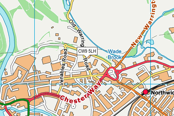 CW9 5LH map - OS VectorMap District (Ordnance Survey) CW9 5LH map - OS VectorMap District (Ordnance Survey)