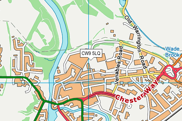 CW9 5LQ map - OS VectorMap District (Ordnance Survey) CW9 5LQ map - OS VectorMap District (Ordnance Survey)