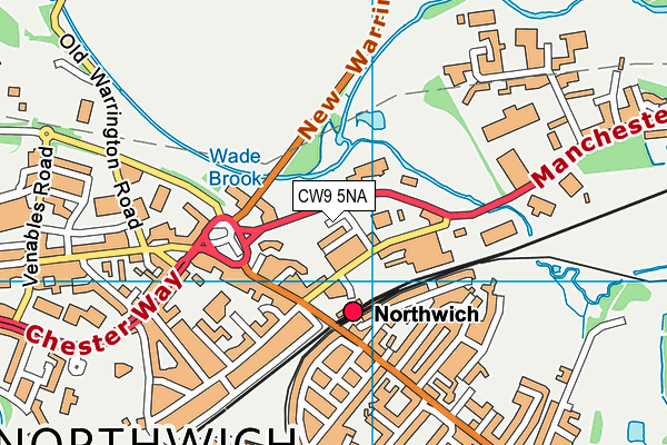 CW9 5NA map - OS VectorMap District (Ordnance Survey) CW9 5NA map - OS VectorMap District (Ordnance Survey)
