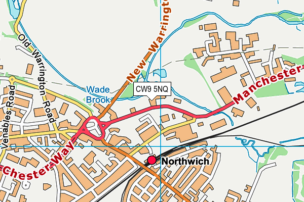 CW9 5NQ map - OS VectorMap District (Ordnance Survey) CW9 5NQ map - OS VectorMap District (Ordnance Survey)