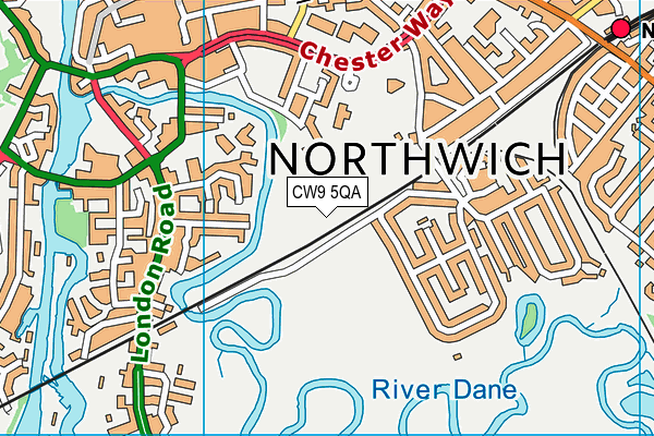 CW9 5QA map - OS VectorMap District (Ordnance Survey) CW9 5QA map - OS VectorMap District (Ordnance Survey)