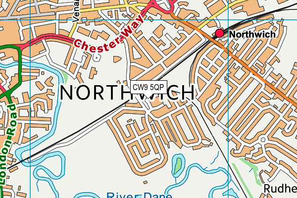 CW9 5QP map - OS VectorMap District (Ordnance Survey) CW9 5QP map - OS VectorMap District (Ordnance Survey)