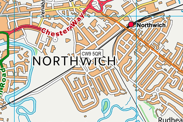 CW9 5QR map - OS VectorMap District (Ordnance Survey) CW9 5QR map - OS VectorMap District (Ordnance Survey)