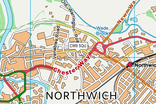 CW9 5QU map - OS VectorMap District (Ordnance Survey) CW9 5QU map - OS VectorMap District (Ordnance Survey)