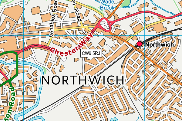 CW9 5RJ map - OS VectorMap District (Ordnance Survey) CW9 5RJ map - OS VectorMap District (Ordnance Survey)