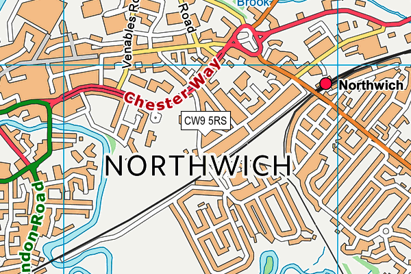 CW9 5RS map - OS VectorMap District (Ordnance Survey) CW9 5RS map - OS VectorMap District (Ordnance Survey)