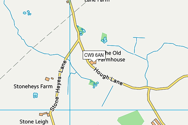 CW9 6AN map - OS VectorMap District (Ordnance Survey) CW9 6AN map - OS VectorMap District (Ordnance Survey)