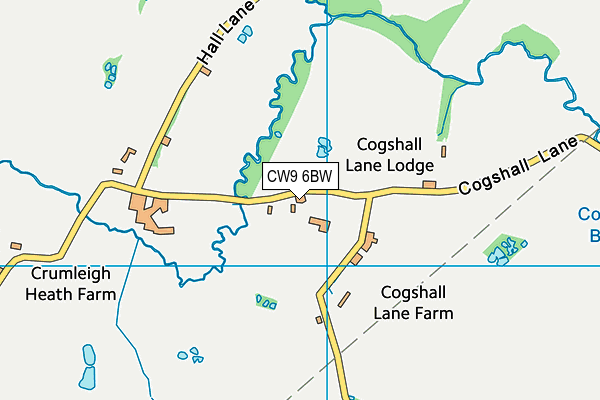 CW9 6BW map - OS VectorMap District (Ordnance Survey) CW9 6BW map - OS VectorMap District (Ordnance Survey)