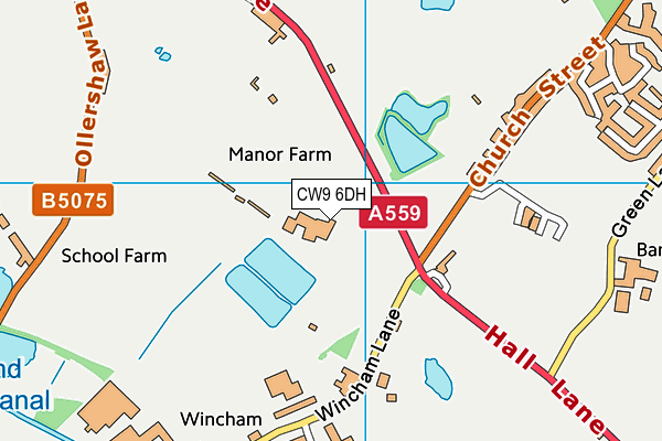 CW9 6DH map - OS VectorMap District (Ordnance Survey) CW9 6DH map - OS VectorMap District (Ordnance Survey)