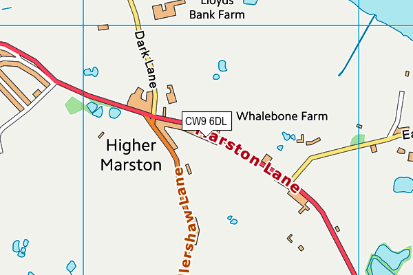 CW9 6DL map - OS VectorMap District (Ordnance Survey) CW9 6DL map - OS VectorMap District (Ordnance Survey)