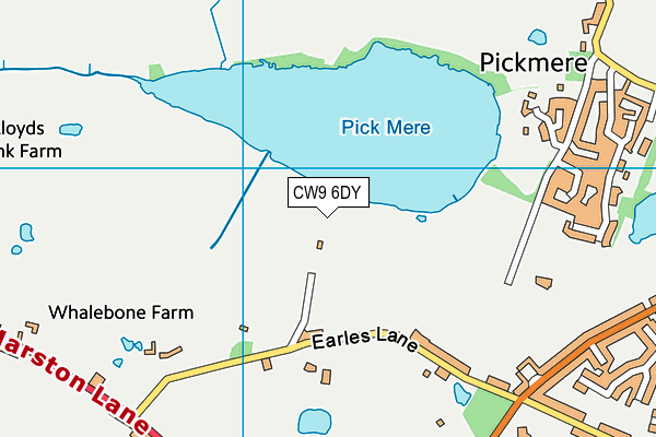 CW9 6DY map - OS VectorMap District (Ordnance Survey) CW9 6DY map - OS VectorMap District (Ordnance Survey)