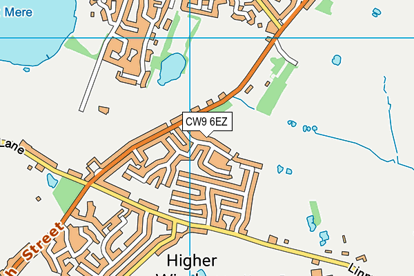 CW9 6EZ map - OS VectorMap District (Ordnance Survey) CW9 6EZ map - OS VectorMap District (Ordnance Survey)