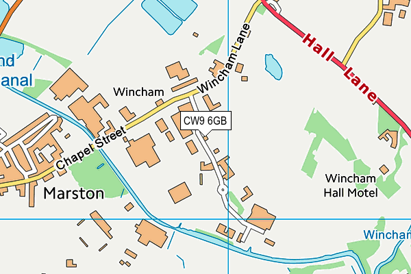 CW9 6GB map - OS VectorMap District (Ordnance Survey) CW9 6GB map - OS VectorMap District (Ordnance Survey)