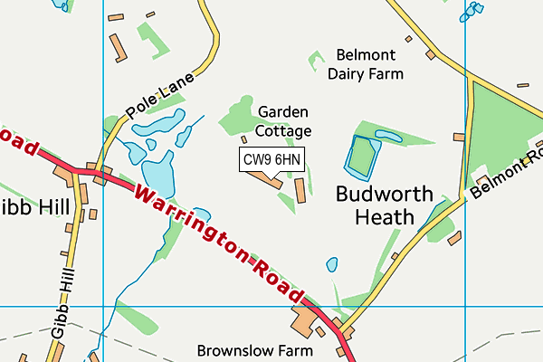 CW9 6HN map - OS VectorMap District (Ordnance Survey) CW9 6HN map - OS VectorMap District (Ordnance Survey)