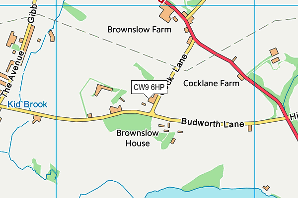 CW9 6HP map - OS VectorMap District (Ordnance Survey) CW9 6HP map - OS VectorMap District (Ordnance Survey)