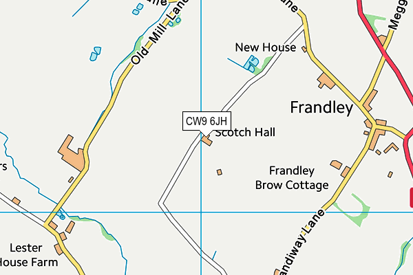 CW9 6JH map - OS VectorMap District (Ordnance Survey) CW9 6JH map - OS VectorMap District (Ordnance Survey)