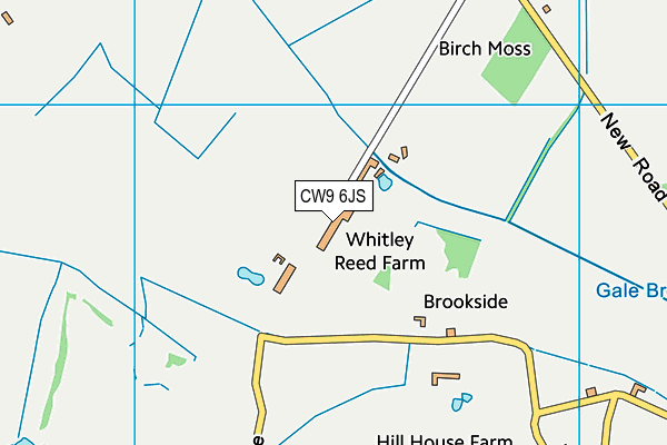 CW9 6JS map - OS VectorMap District (Ordnance Survey) CW9 6JS map - OS VectorMap District (Ordnance Survey)