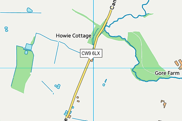 CW9 6LX map - OS VectorMap District (Ordnance Survey) CW9 6LX map - OS VectorMap District (Ordnance Survey)