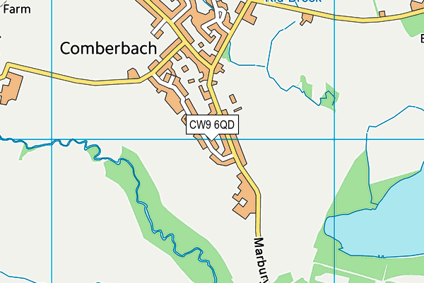CW9 6QD map - OS VectorMap District (Ordnance Survey) CW9 6QD map - OS VectorMap District (Ordnance Survey)