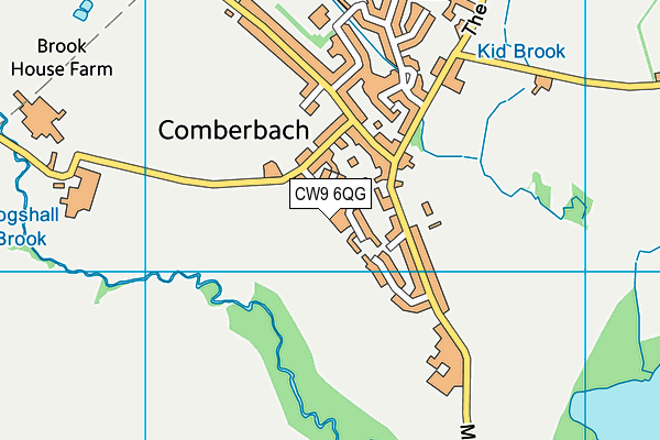 CW9 6QG map - OS VectorMap District (Ordnance Survey) CW9 6QG map - OS VectorMap District (Ordnance Survey)